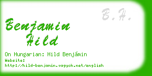 benjamin hild business card