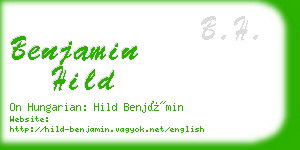 benjamin hild business card